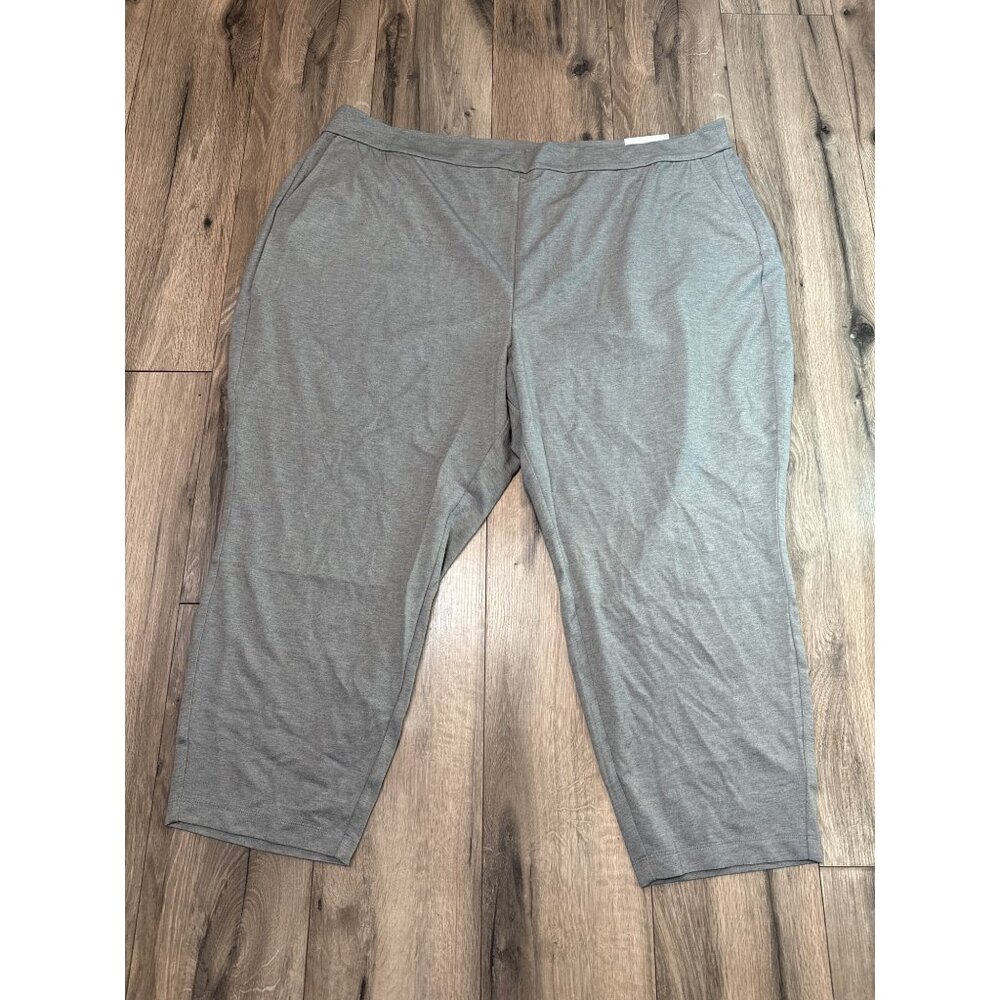 Lane Bryant Ponte Ankle Mid-Rise Pants Size 30/32 Gray